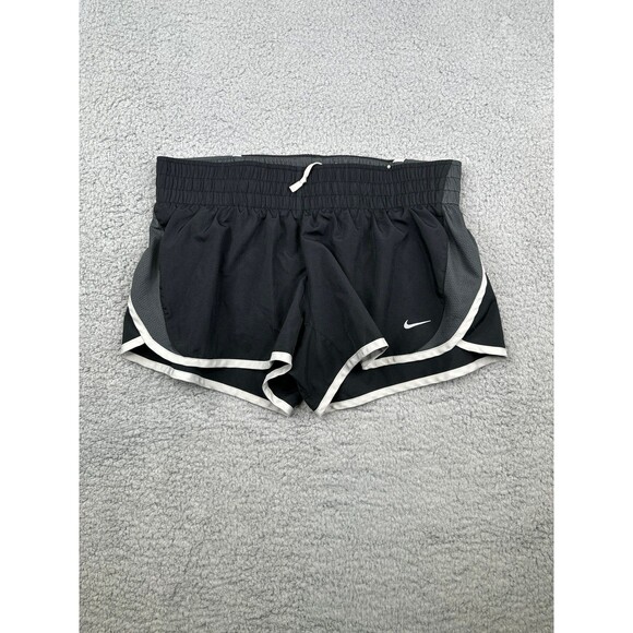 Nike dri fit Dash running shorts wtih liner sz m black and gray - Picture 1 of 8
